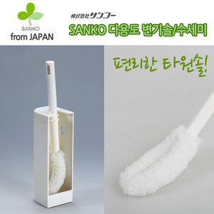 SANKO JAPAN 대림바스 수입 부착식 변기솔 / 타원형수세미 /욕실청소솔